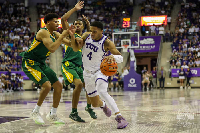 TCU's Jameer Nelson Jr. was the leading scorer for the Horned Frogs in a low-scoring loss to Baylor.